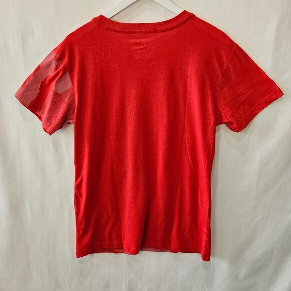 Halloween II Michael Myers Embroidered Graphic Red Tee Size Medium - Picture 3 of 7